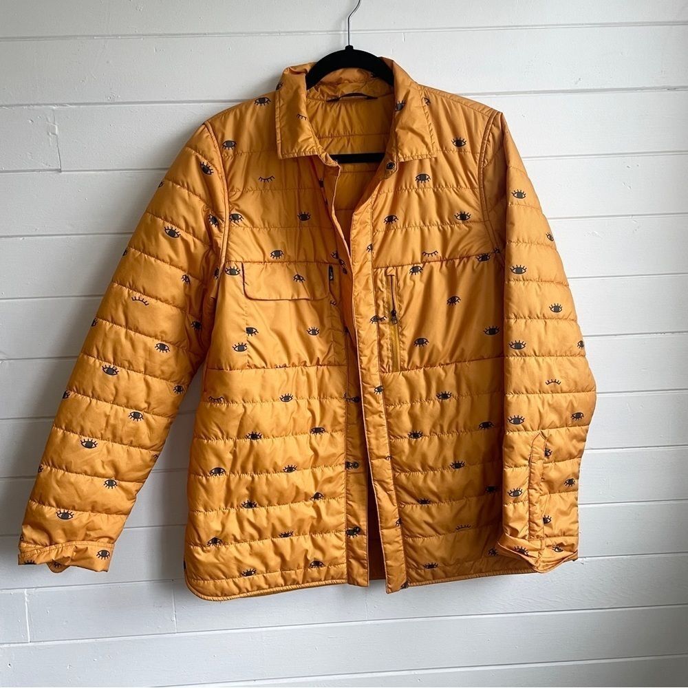 RARE The North Face WhoIsThis Yellow Eyeball Jacket L - Picture 2 of 8